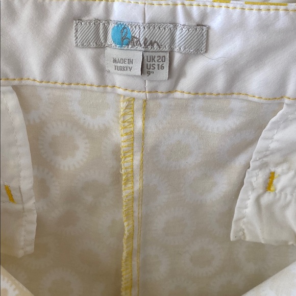 Yellow and White Patterned Shorts - Picture 4 of 10